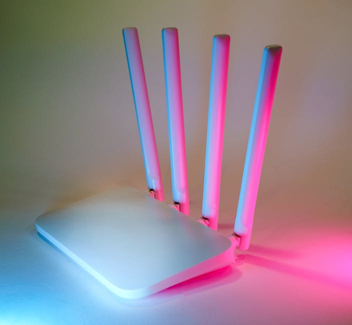 Person adjusting home router or mesh Wi‑Fi settings during a firmware update