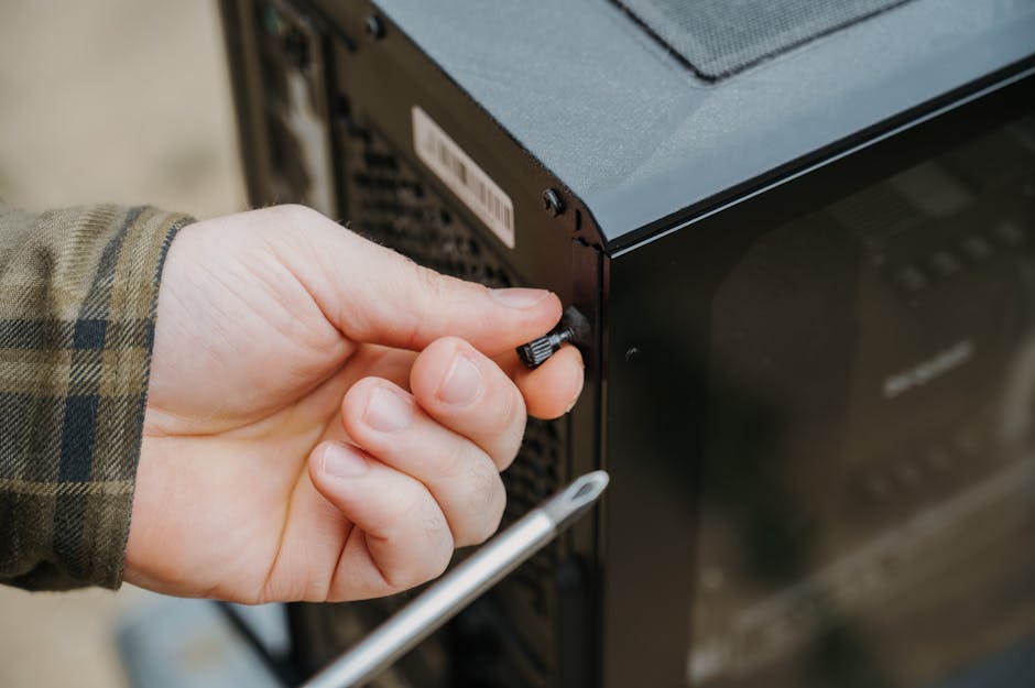 Open PC case showing GPU clearance, fans, and power connectors