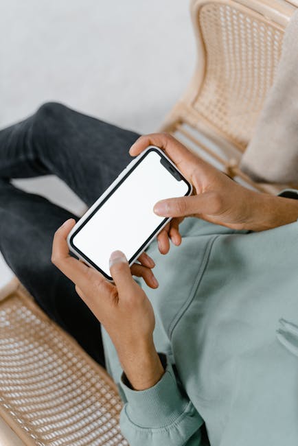 Person checking AI feature on a smartphone with network controls visible