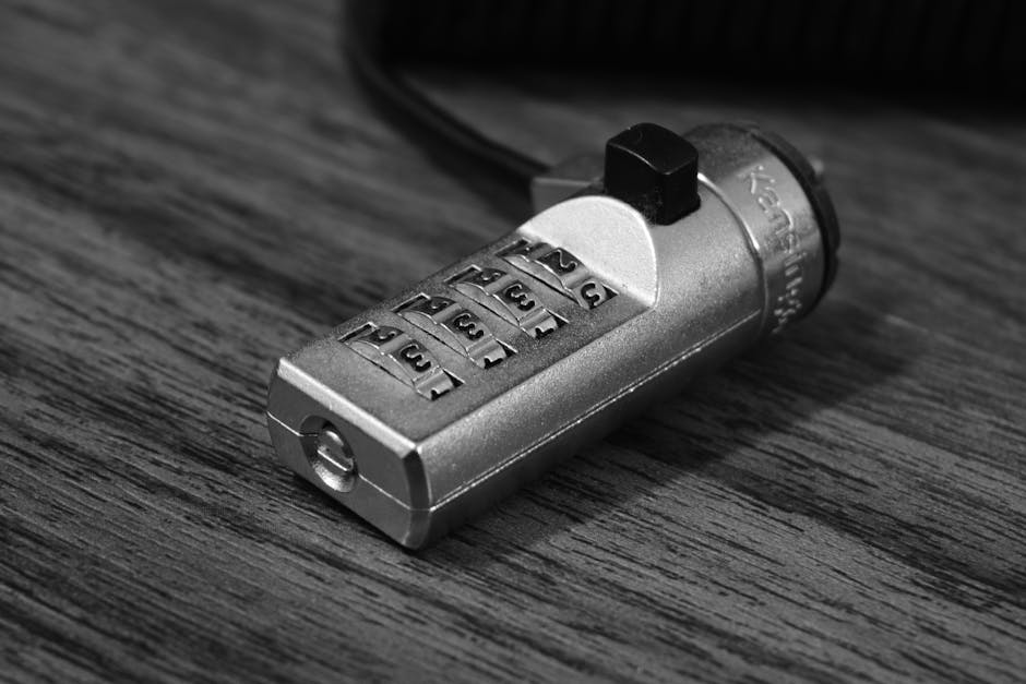 Technician inspecting a secure embedded AI device with locks and encryption cues