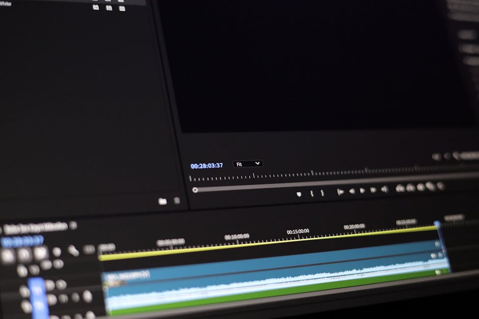 Creator editing a video on a desktop with timeline effects and GPU-accelerated export