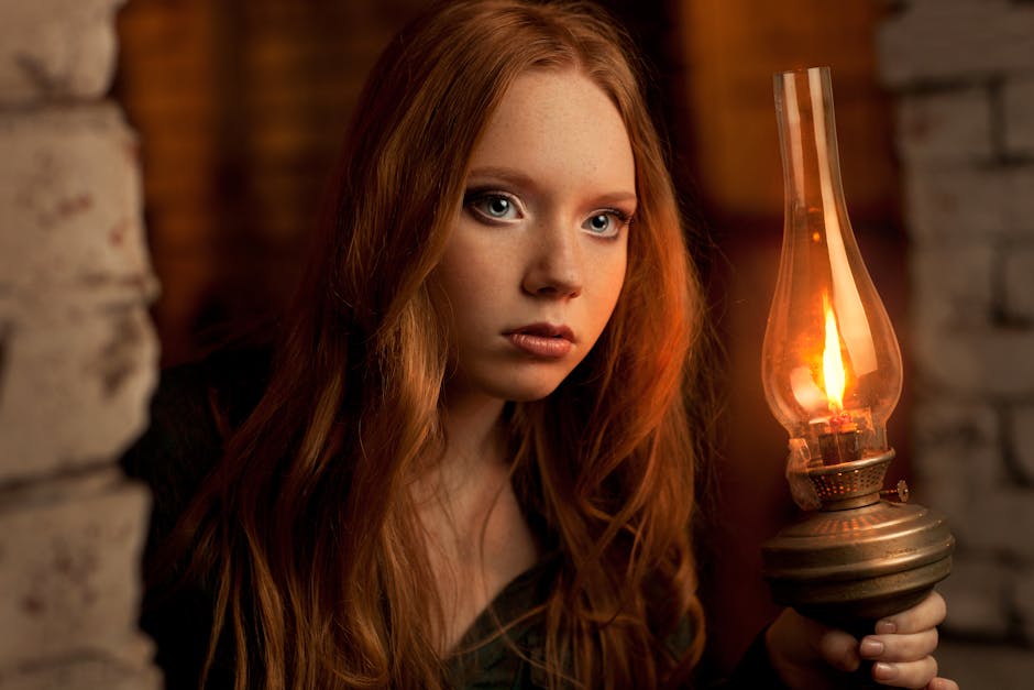 Phone camera portrait indoors under warm lamp light focusing on natural skin tones