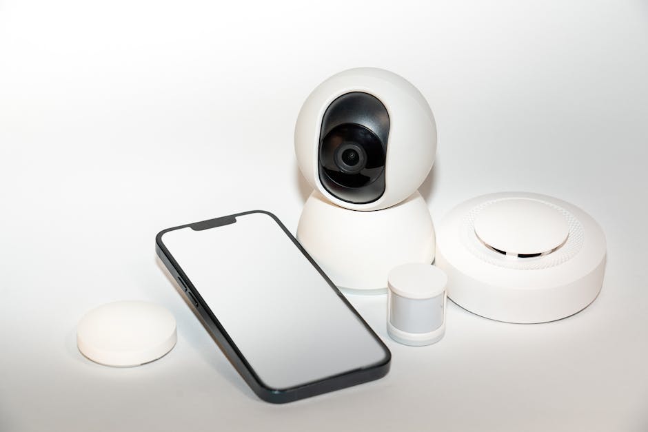 Laptop and phone connected to a secure home network via a router setup